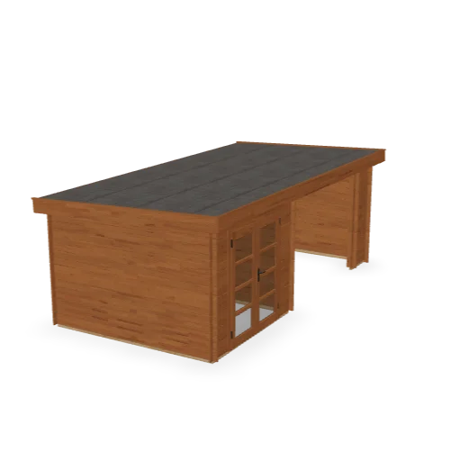 3D-model van Actieblokhut Messina geïmpregneerd