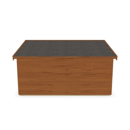 3D-model van Actieblokhut Pedaso geïmpregneerd