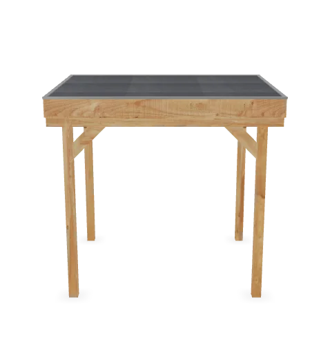3D-model van Douglas Overkapping Budget 300x250