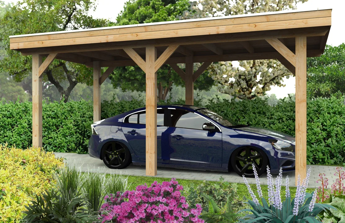 Outback Douglas Vrijstaande Carport 300x350