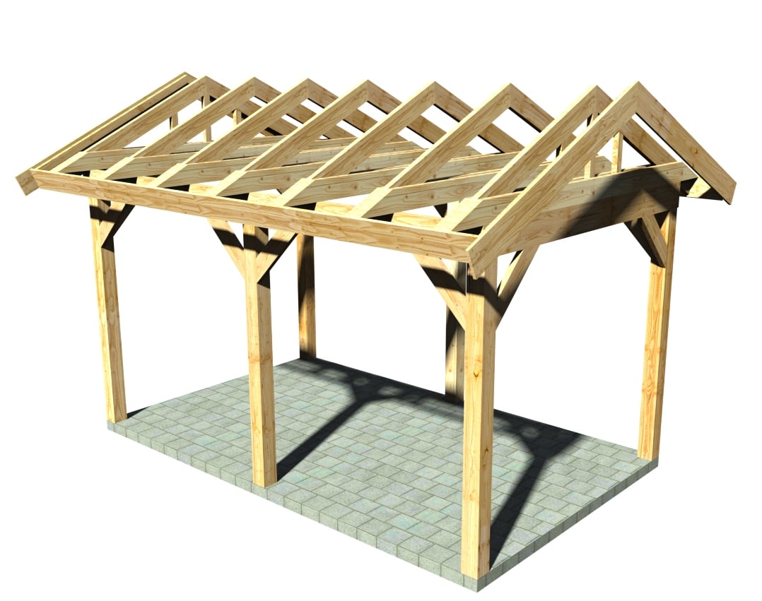 outback zadeldak constructie