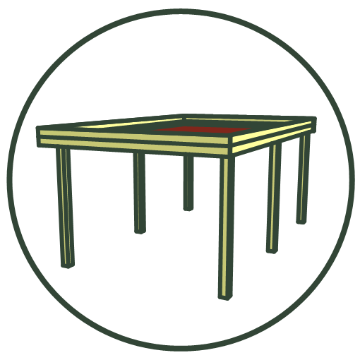 Vrijstaande veranda