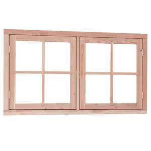 Woodvision dubbel uitzetraam douglas Woodvision dubbel uitzetraam douglas